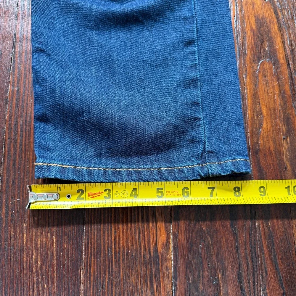 Levis 505 Jeans Mens 36x32 Blue Straight Leg Stretch Cowboy Biker -‎ EUC